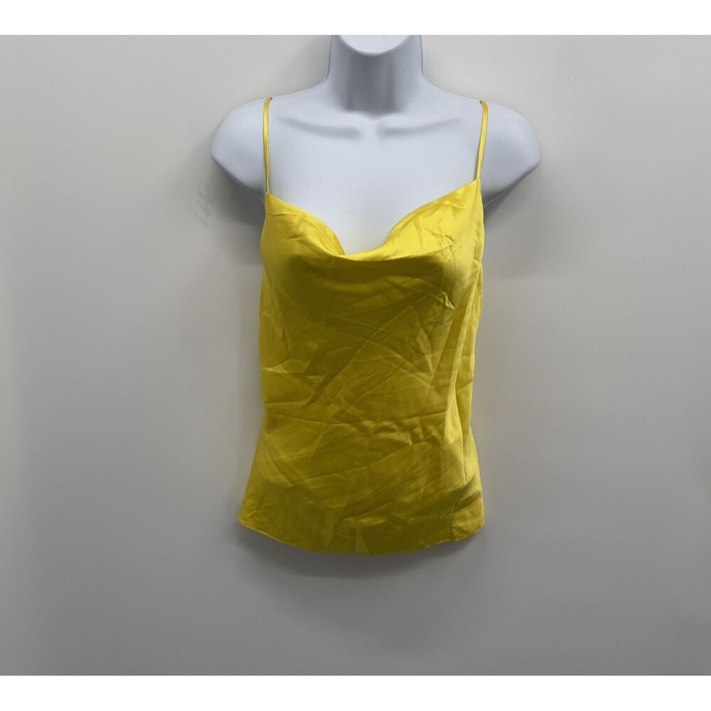 L'Agence Womens Satin Cami SizeXS Romantic Elevated Minimalist Top Quiet Luxury